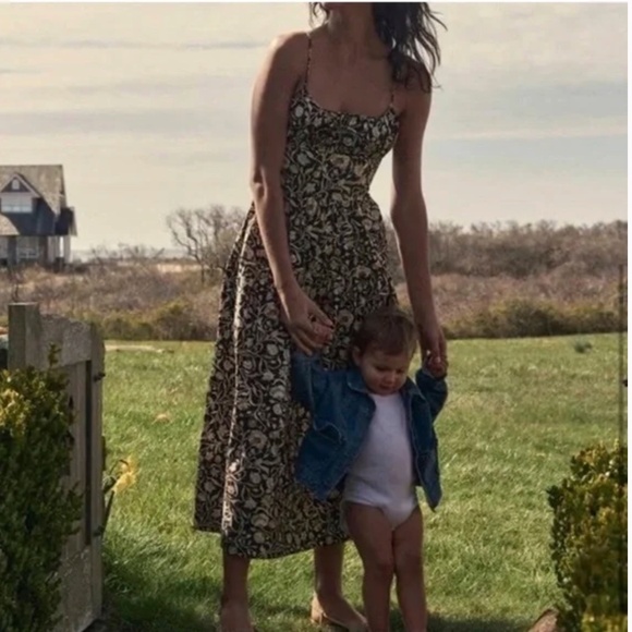 Doen Benoit Midi Dress — Noir Columbia Street Floral • Size S • Like New! - Picture 3 of 11